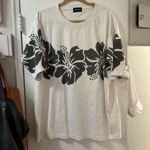 Free People Bureau Hibiscus Tee